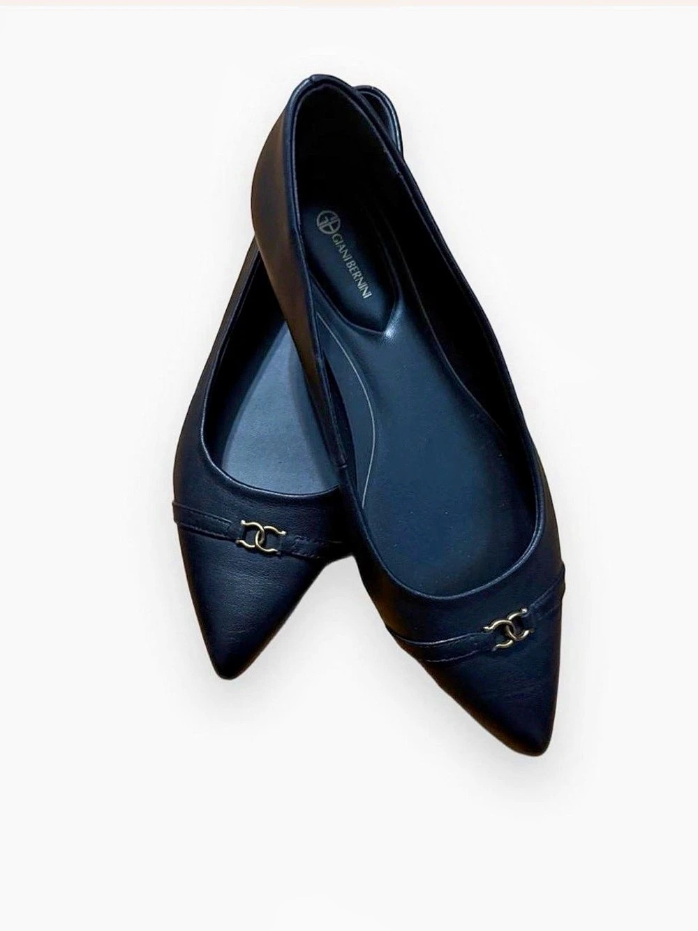 Giani Bernini Pointed-Toe Flats in Black NWB Size 8
